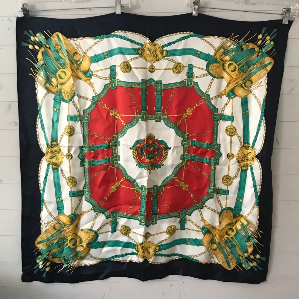 Hermes-Like Scarf with Brides de Gala Mulit-Colors